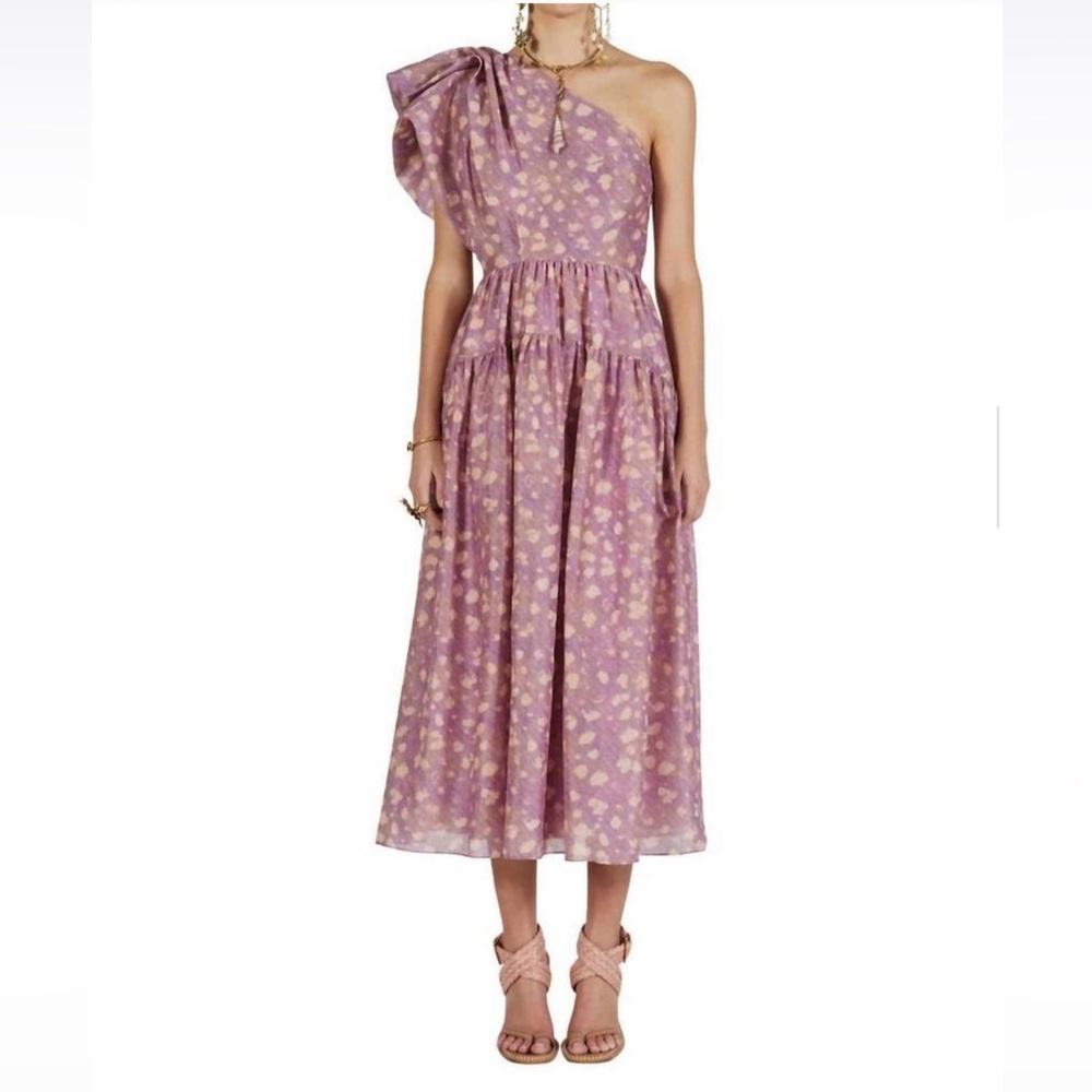 ULLA JOHNSON athena midi dress in lavender Sz 6